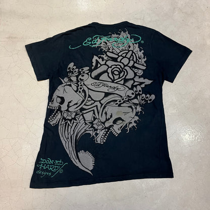 Vintage Ed Hardy Skull Bouquet Tee