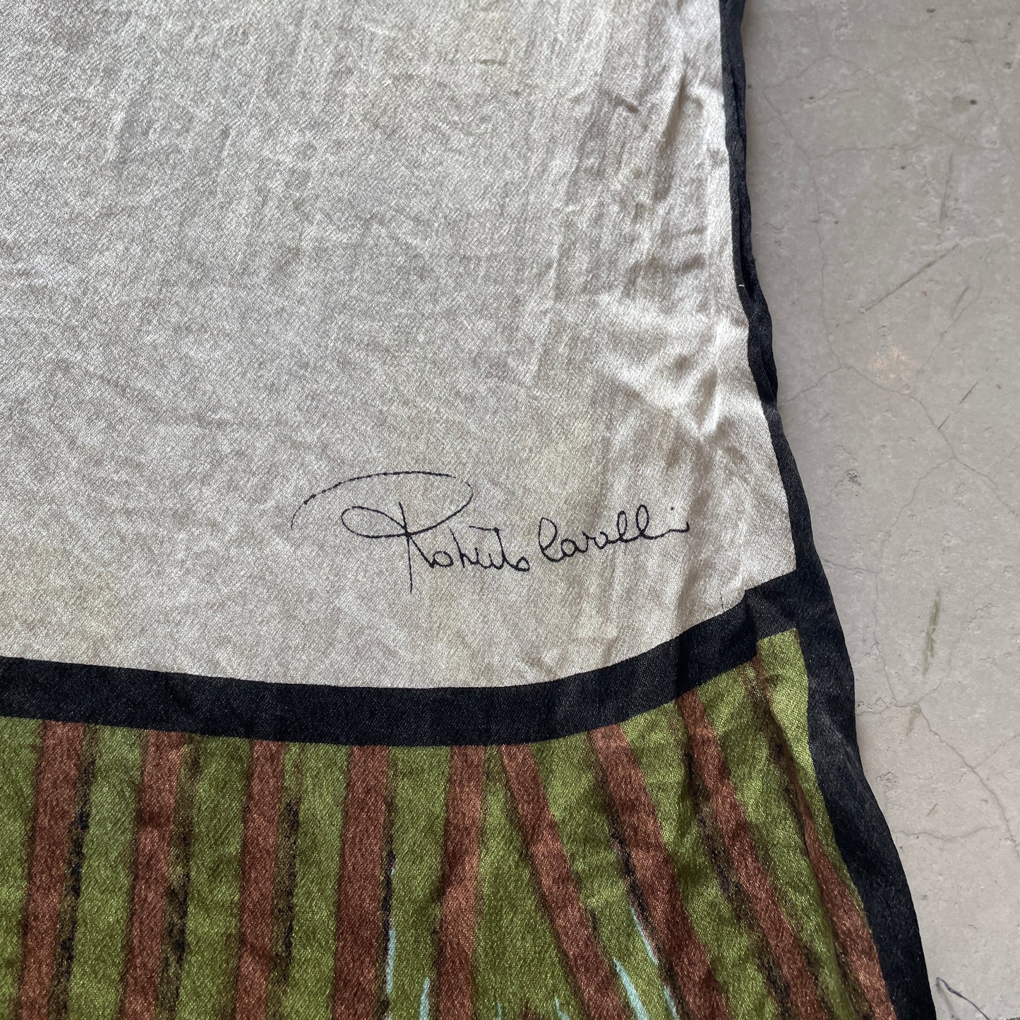 Vintage 2000’s Roberto Cavalli Butterfly Silk Scarf