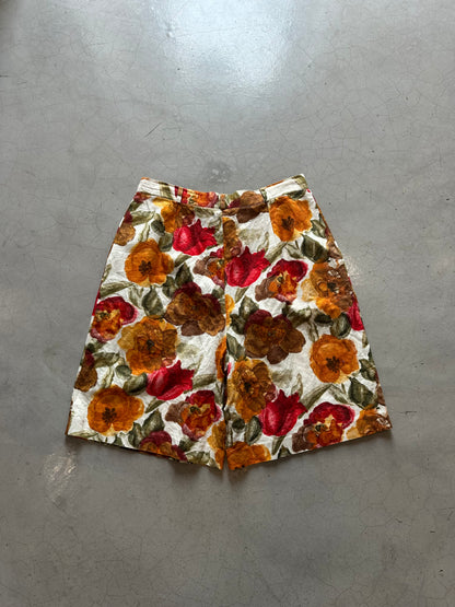 Vintage Floral Summer Shorts