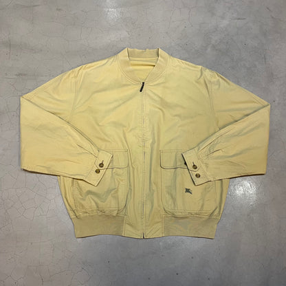 Vintage Burberry Beige Light Bomber Jacket