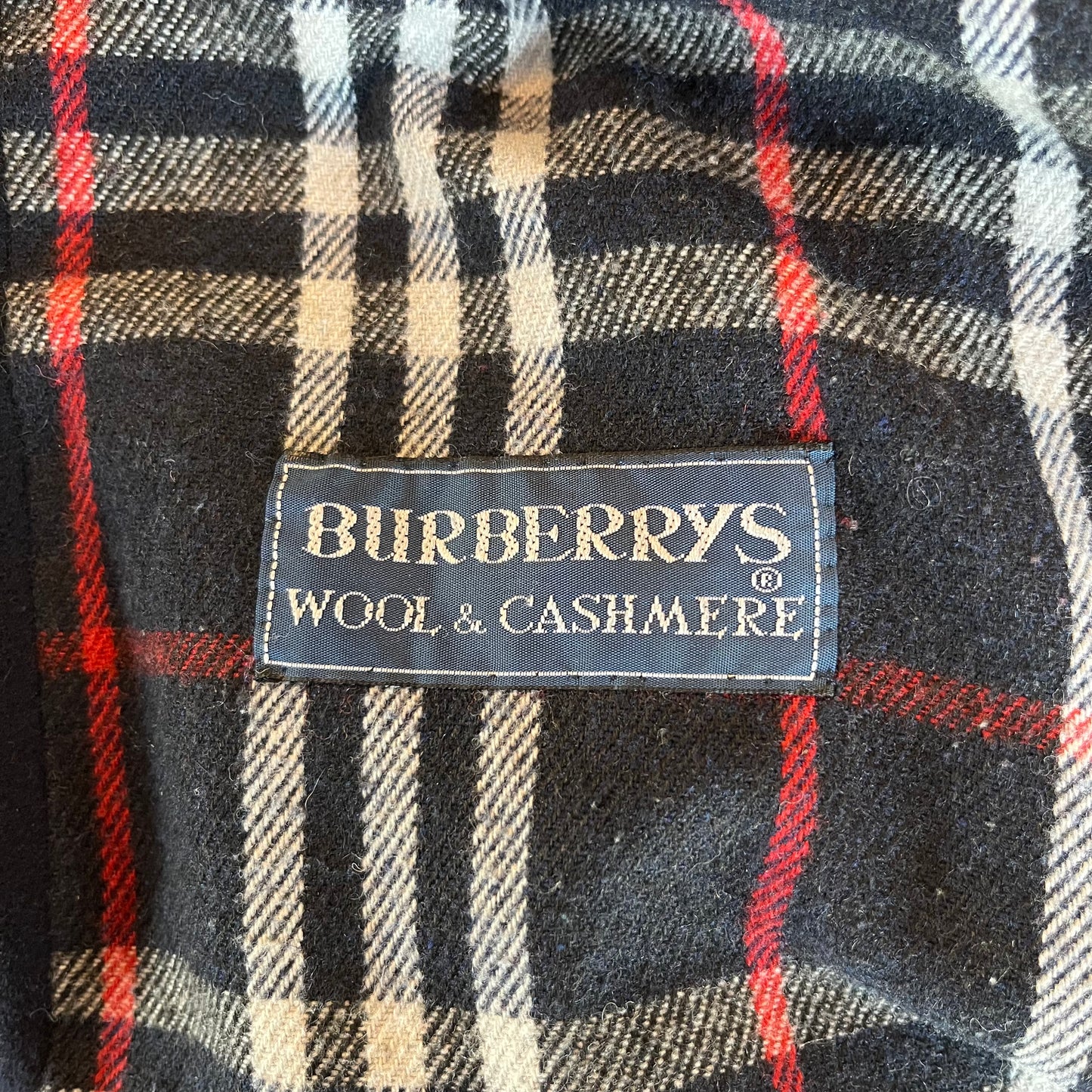 Vintage Burberry Wool & Cashmere Bomber Jacket