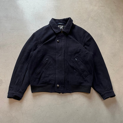 Vintage Burberry Wool & Cashmere Bomber Jacket