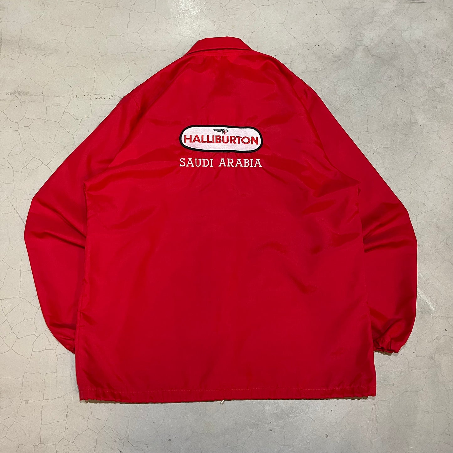 Vintage 1983 Halliburton X Saudi Arabia 1M Mile Jacket