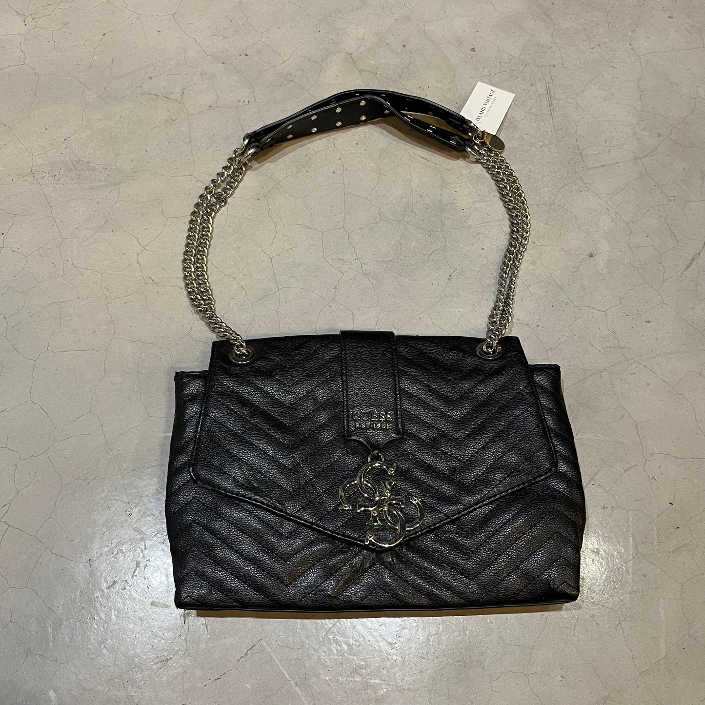 Guess Black Faux Leather Bag