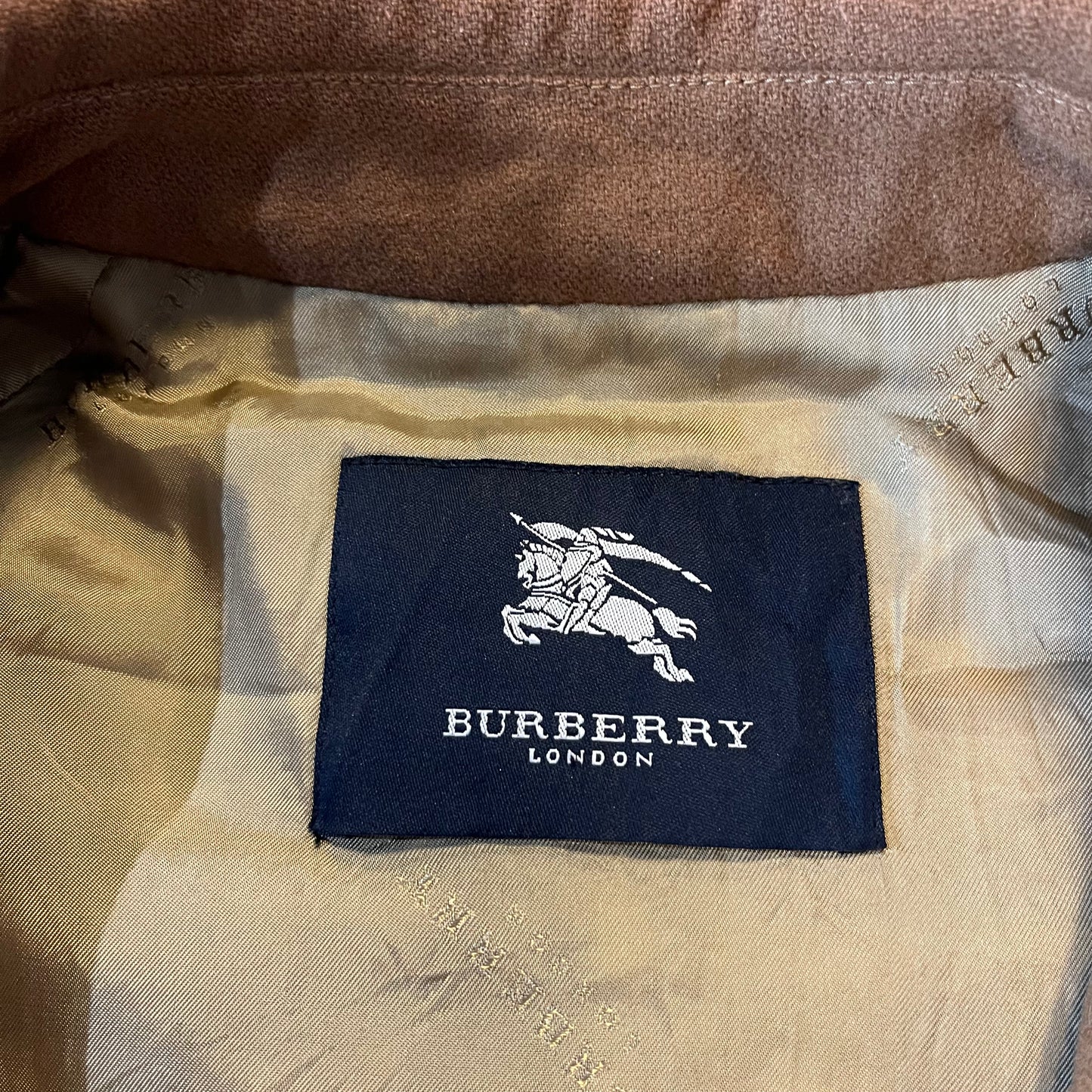 Vintage Burberry Beige Wool Coat