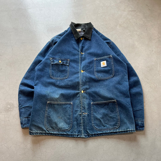 Vintage Carhartt Denim Lined Chore Jacket