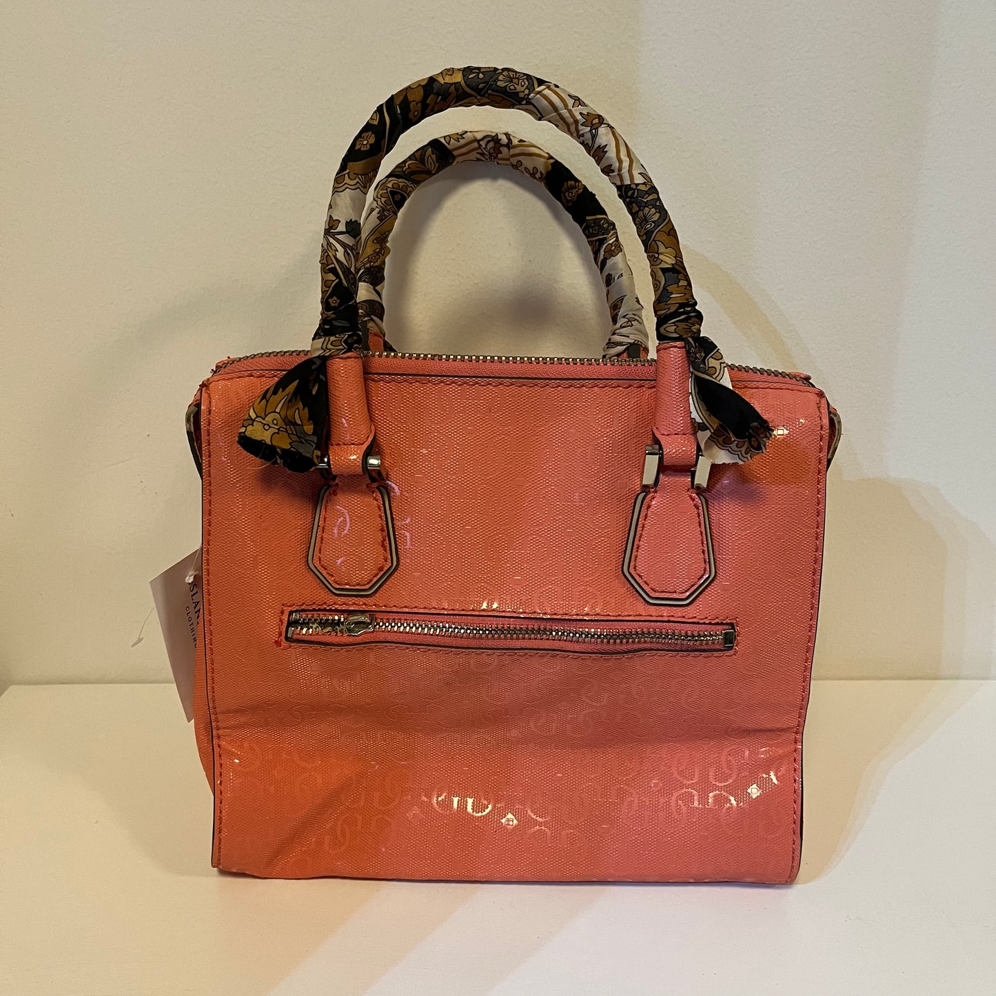 Vintage Y2K Peach Guess Satchel Bag