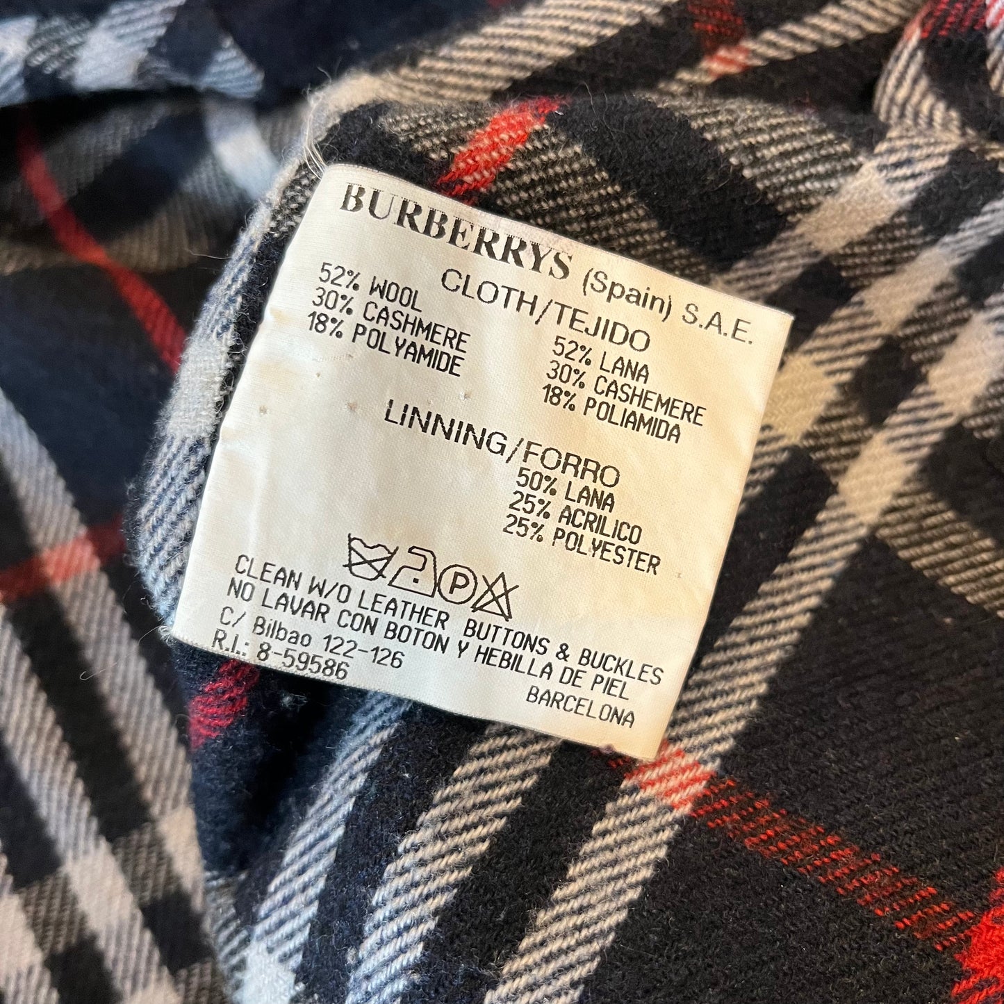 Vintage Burberry Wool & Cashmere Bomber Jacket