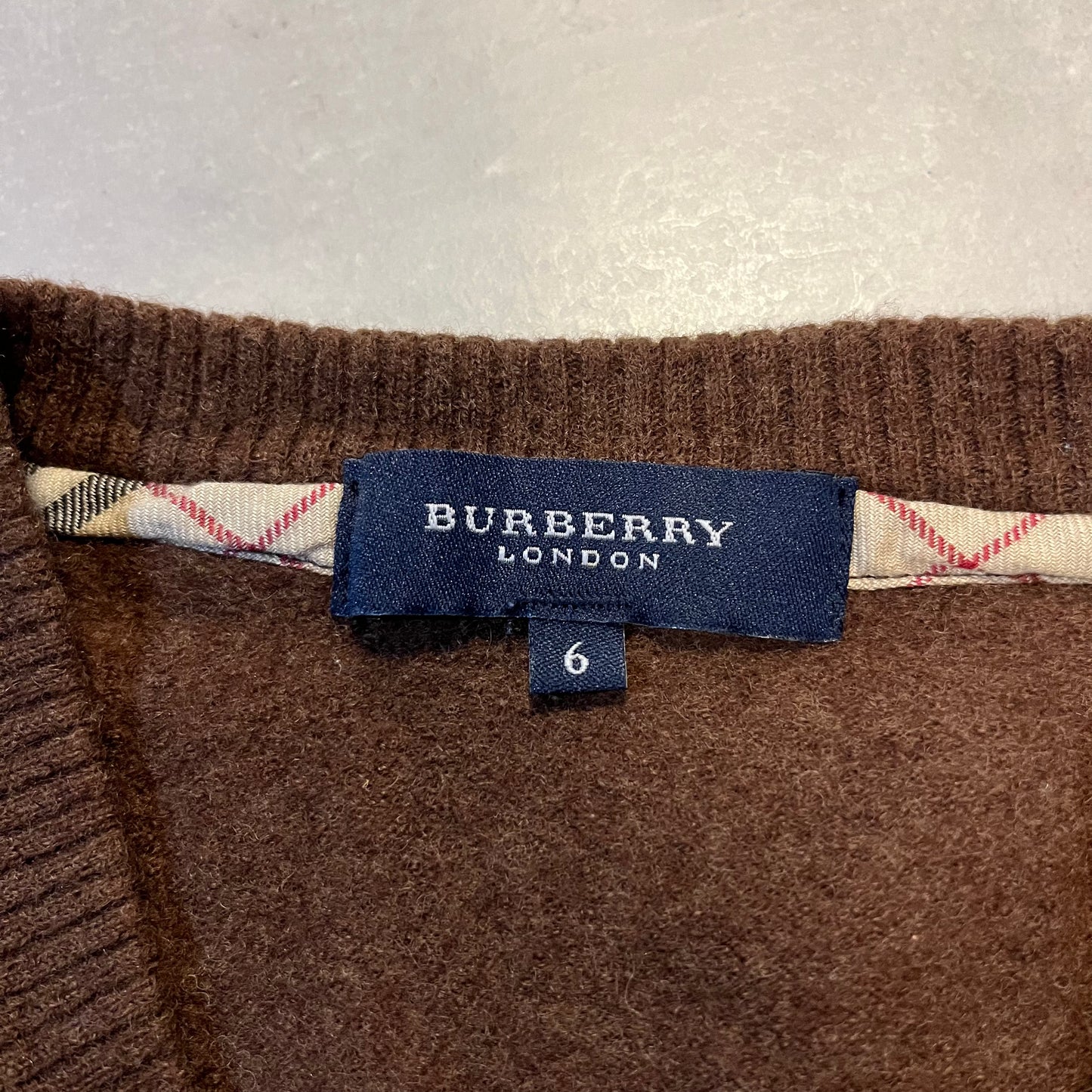 Vintage Burberry Women’s Wool Sweater