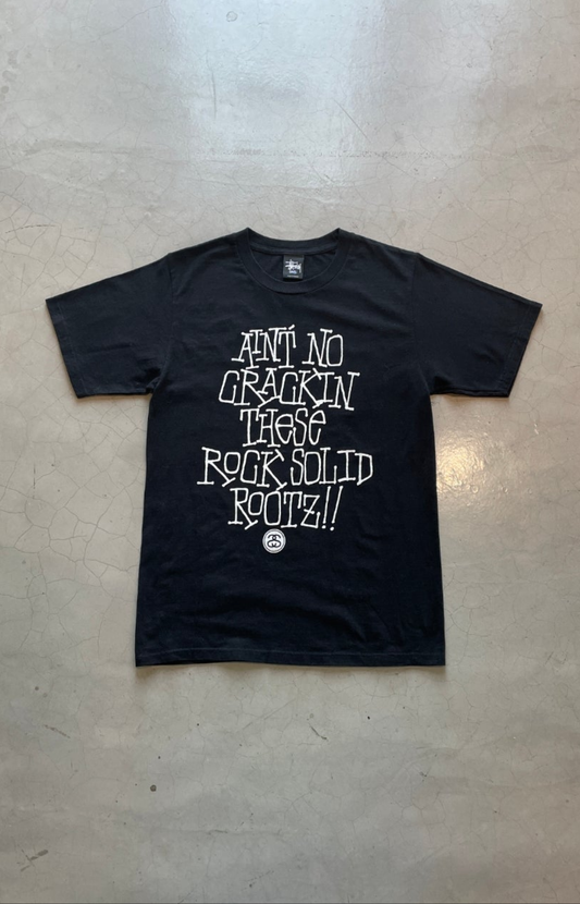 Stussy "Aint No Crackin These Rock Solid Rootz" Tee