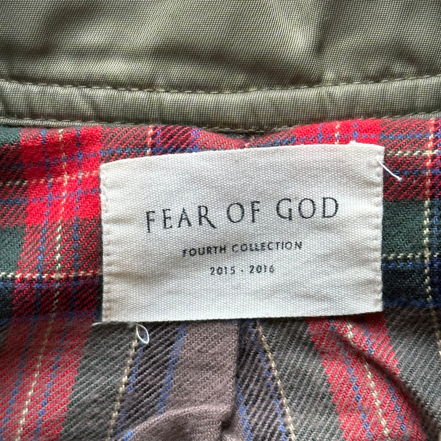 Fear Of God Military Green Bomber Jacket (Fourth Collection 2015-2016)