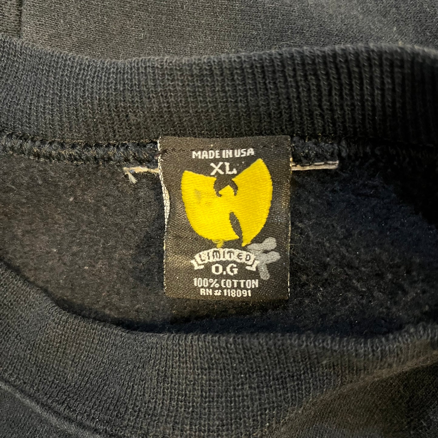 Wu Tang Clan Vintage 90s CREAM TEAM Sweater