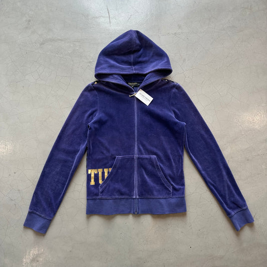 Navy Blue Juicy Couture Velour Hoodie