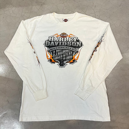 Vintage 2006 Harley Davidson Kuwait Long Sleeve With Sleeve Hit Shirt