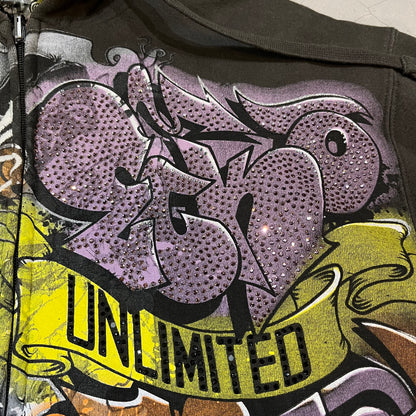Vintage Y2K Ecko Unlimited Rawthentic Reversible Hoodie