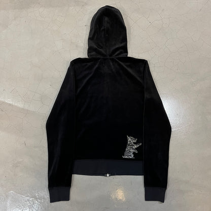 Vintage Y2k Juicy Couture Dog Design Zip-Up Jacket