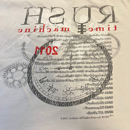 Rush Time Machine 2011 Cropped Tour T-Shirt