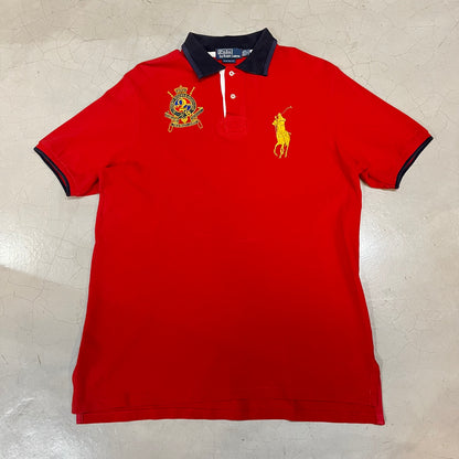 Ralph Lauren Riders & Jockeys Red Gold Polo