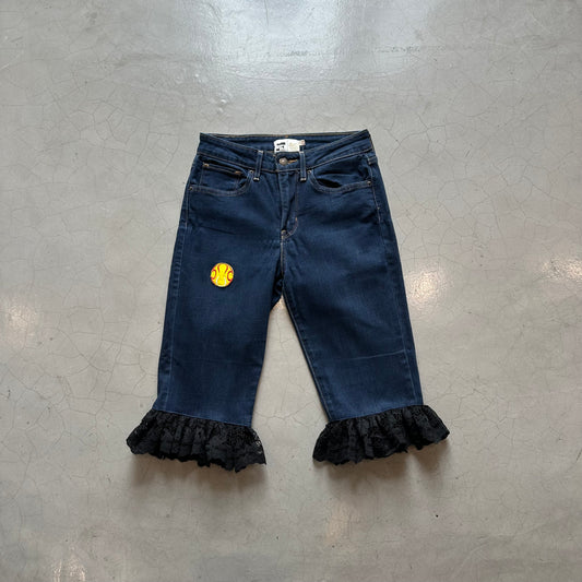 Fifi Al Shakar x Island Vintage Reworked Denim Capris