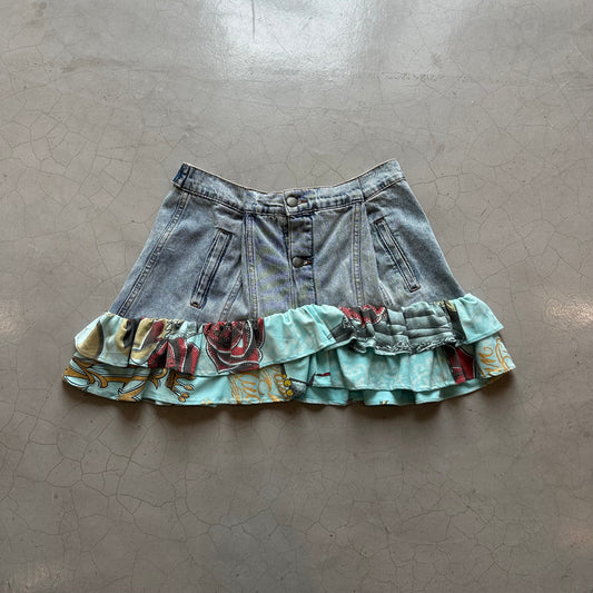 Fifi Al Shakar x Island Vintage Reworked Denim Skirt