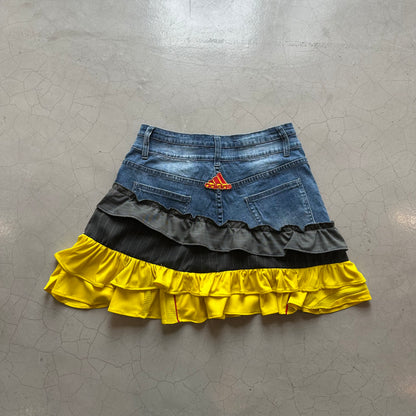 Fifi Al Shakar x Island Vintage Reworked Liverpool Denim Skirt