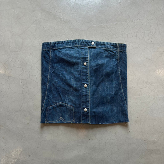 Fifi Al Shakar x Island Vintage Reworked Strapless Denim Top