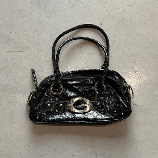 Guess Black Snake Skin Bag