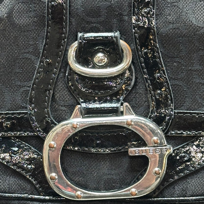Vtg Guess Croc Black Handbag