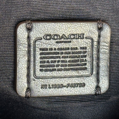 Coach Leather Metallic Blue Belt Bag