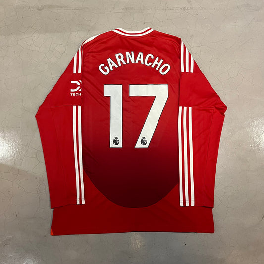 Manchester United Home Long Sleeve Jersey (Garnacho) (DEADSTOCK)