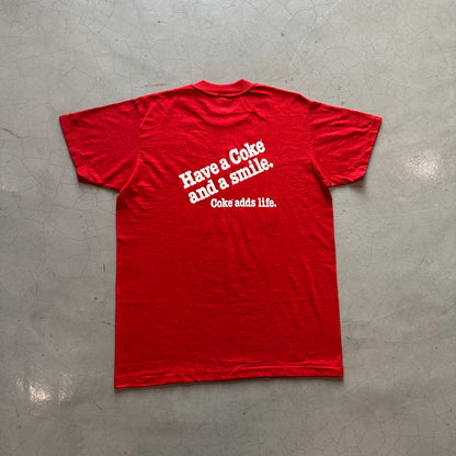 Vtg 80's Coca Cola Arab Promo Tee