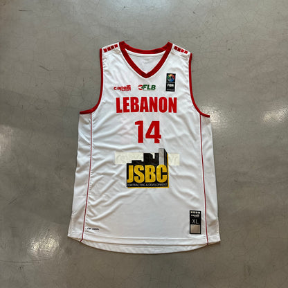 2021 Lebanon GAME WORN Basketball Jersey