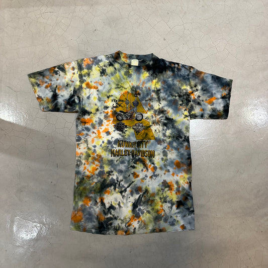 Vtg Harley Davidson Kuwait Tie Dye Tee