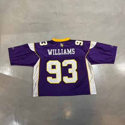 Vintage  NFL Minnesota Vikings Williams CROPPED Jersey