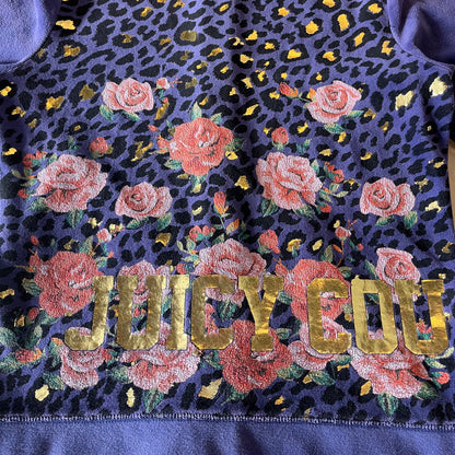 Navy Blue Juicy Couture Velour Hoodie