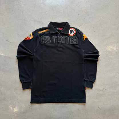 Vtg Kappa AS Roma Longsleeve Polo