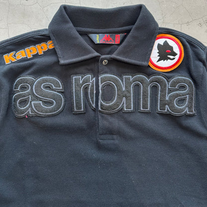 Vtg Kappa AS Roma Longsleeve Polo