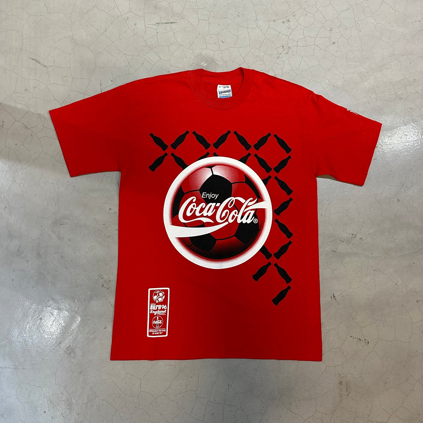 Vtg 90's Coca Cola Euro 96 Tee