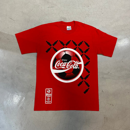Vtg 90's Coca Cola Euro 96 Tee