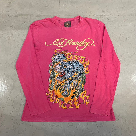 Women's Pink Ed hardy Longsleeve Shirt