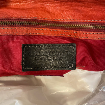 Vtg IO Genuine Leather Bag w/ Lock and Key
