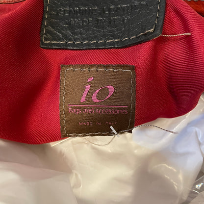 Vtg IO Genuine Leather Bag w/ Lock and Key