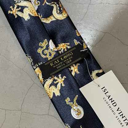 Vtg Dragon Silk Neck Tie