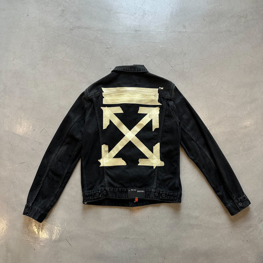 Off White White Tape Denim Jacket