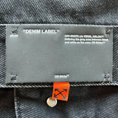 Off White White Tape Denim Jacket