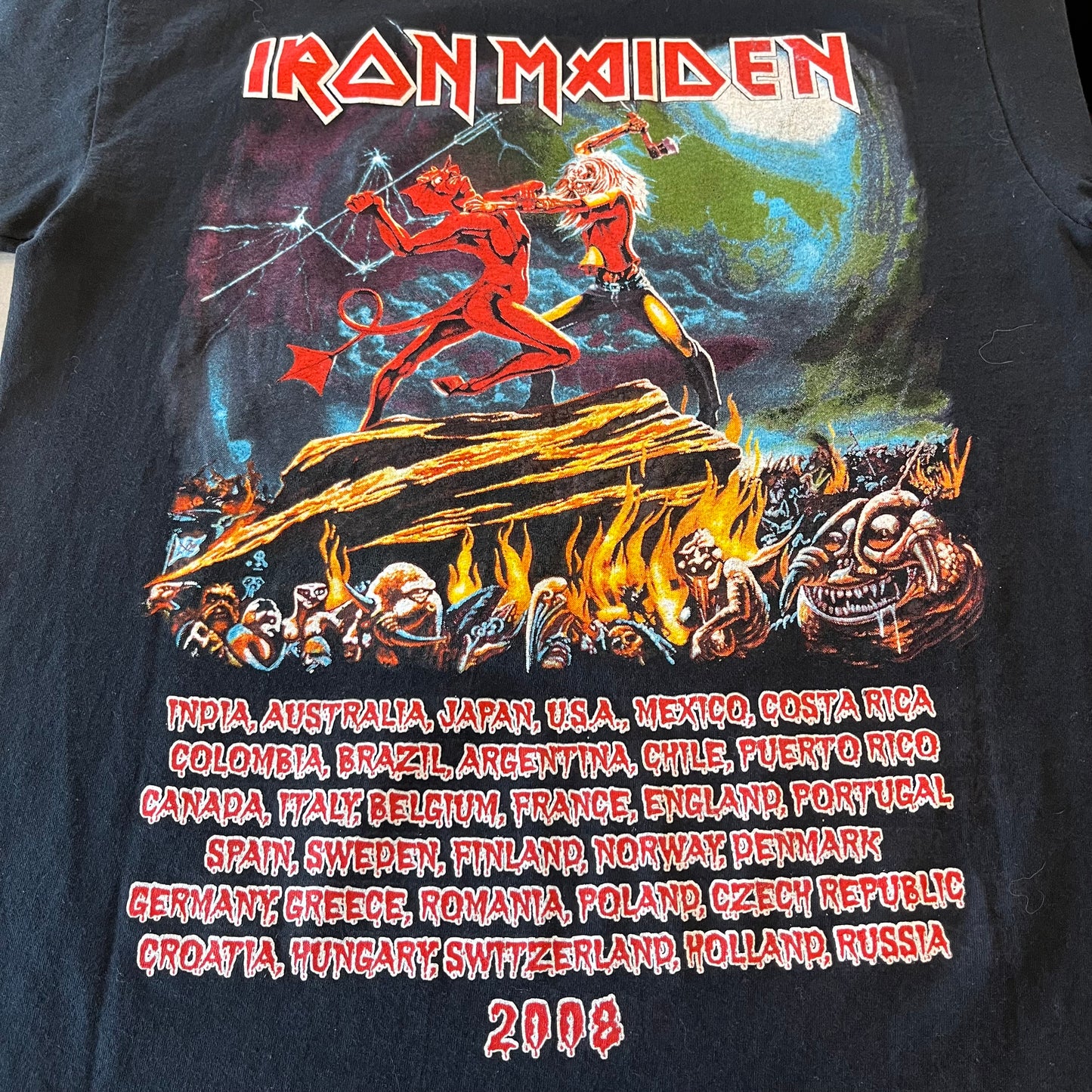 Iron Maiden 2007 The Number of the Beast T-shirt