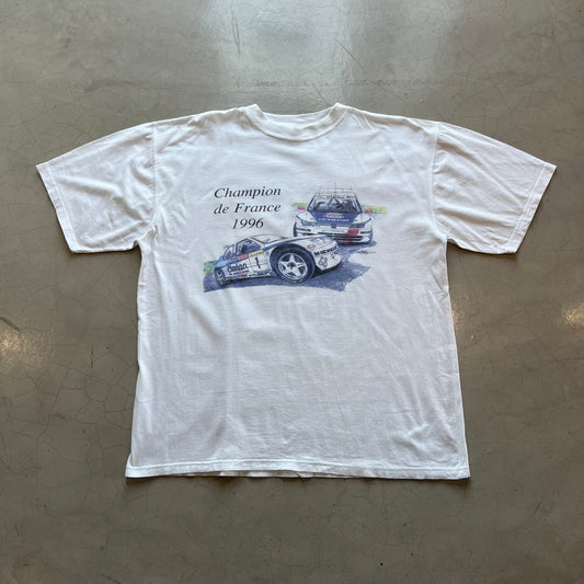 Vintage 90s Champion de France Racing T-shirt