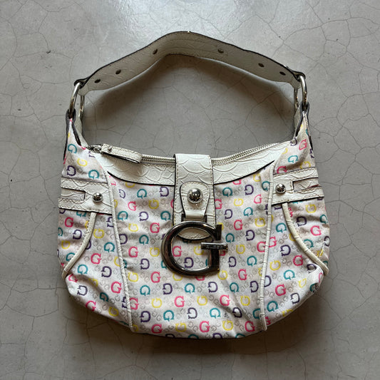 Guess White G-Logo Bag