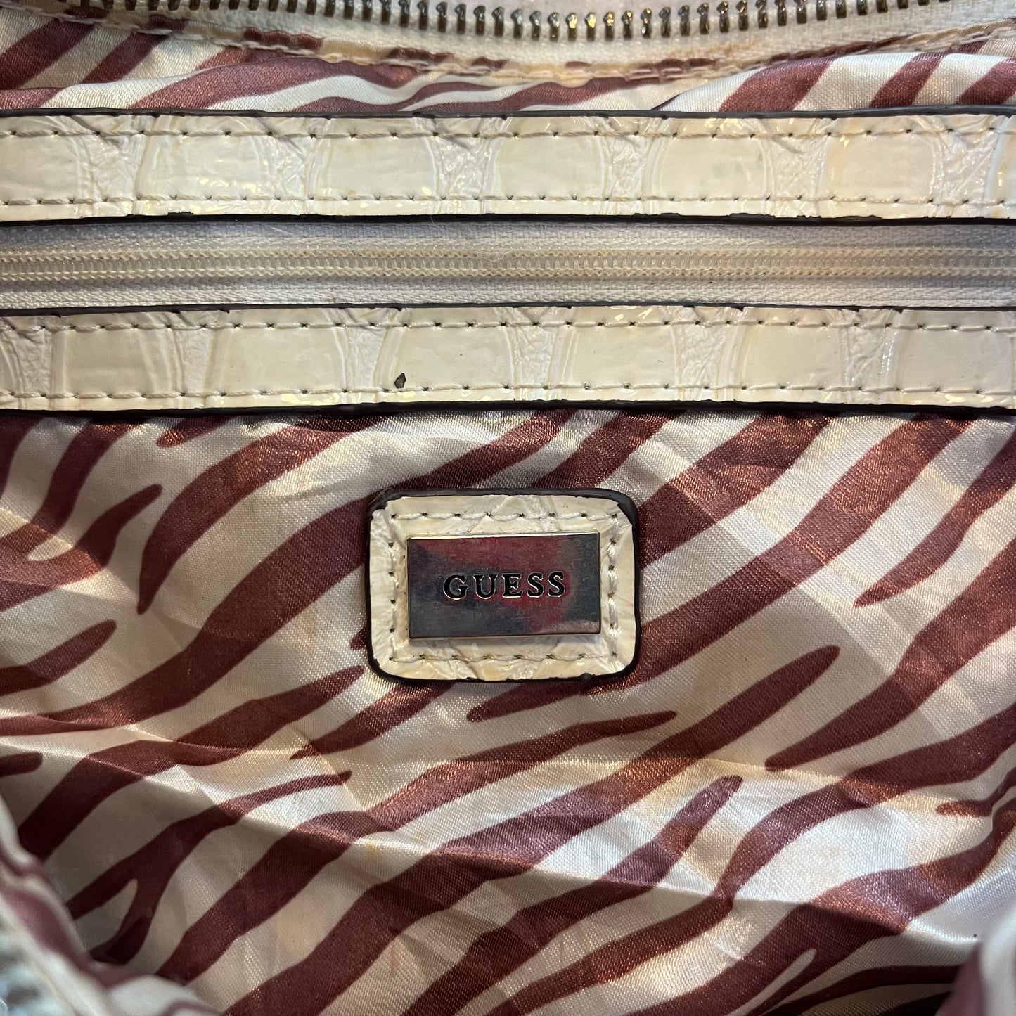 Guess White G-Logo Bag