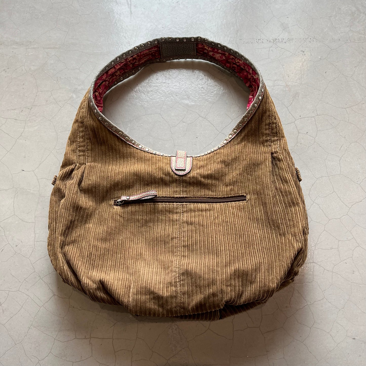 Vtg Guess Reversible Corduroy Bag